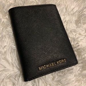 Michael Kors leather passport wallet